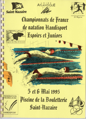 Championnats de France de natation handisport des Espoirs et Juniors. Saint-Nazaire (5-6 mai 1995)