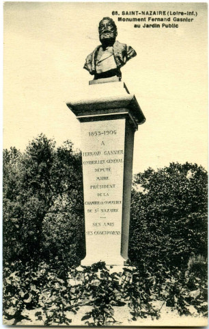 Saint-Nazaire. - Monument Fernand Gasnier au Jardin Public (N°68)