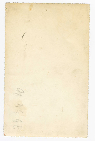 Portrait de Charles Colin, boxeur champion de France poids mi-lourd : carte dédicacée