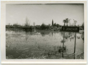 La Brière inondée au niveau de Saint-Joachim / cliché A. Bernard (?)