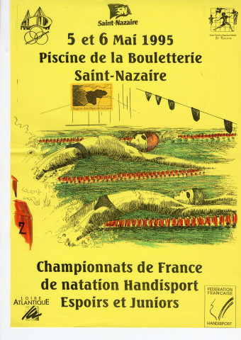 Championnats de France de natation handisport des Espoirs et Juniors. Saint-Nazaire (5-6 mai 1995)