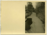 Vue d'un canal de Brière sous la neige / cliché A. Bernard (?)