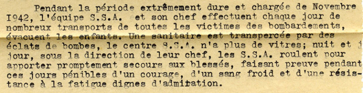 Rapport sur les SSA, extraits - Fonds Campredon, Archives Municipales de Saint-Nazaire, 3J