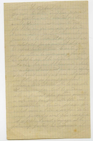 Correspondance du soldat Donatien Delmas du 17 août 1915 au 7 avril 1916 adressée à sa femme et sa famille.