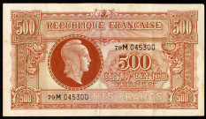 Un billet de 500 francs