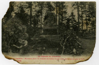 La Guerre en Lorraine. La Chapelotte. Monument élevé à la mémoire des soldats français morts glorieusement pour la Patrie. - Lunéville, [sd].