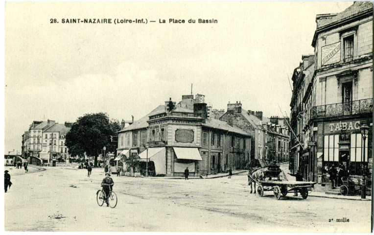 Saint-Nazaire. - La Place du Bassin (N°28)