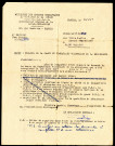 Demande de la carte du combattant volontaire de la résistance à Eugène Guillou : lettre de la part du secrétariat général de la Loire-Inférieure.