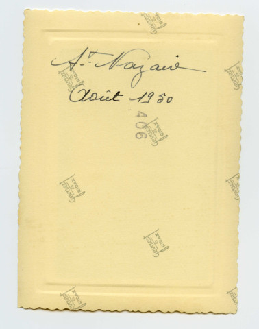 Paquebot "Liberté" en mer au large de Saint-Nazaire [au cours d'essais en mer ou de son départ pour Le Havre]