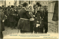 Saint-Nazaire. - Inauguration de la nouvelle Entrée du Port (21-23 Septembre 1907) - Les Autorités à la porte de la Sous-Préfecture