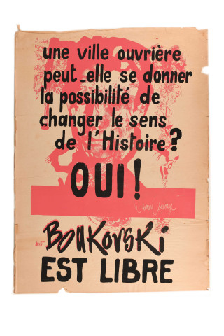 Expérience Armand Gatti "Le canard sauvage" : affiches sérigraphiées numérisées