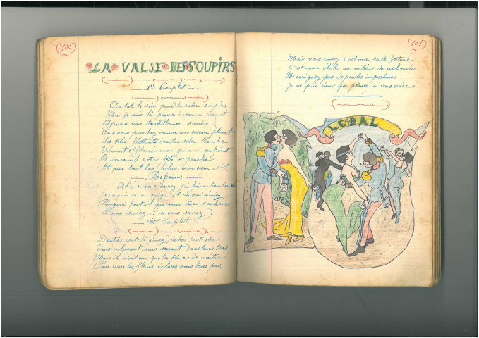 Carnet de chants du soldat Constant Corbillé