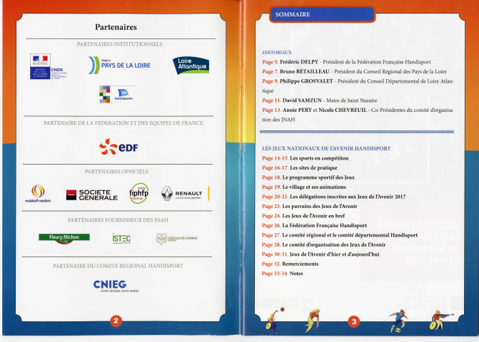 Programme détaillé des épreuves, des infrastructures sportives et des acteurs.