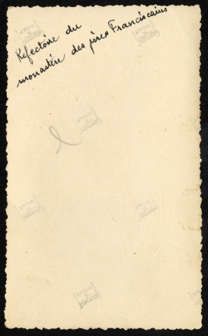 Réfectoire du monastère des Pères Franciscains