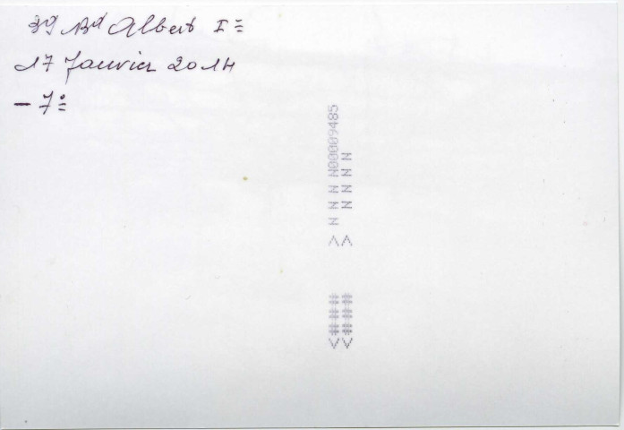 Jardin enneigé 39 Boulevard Albert Ier