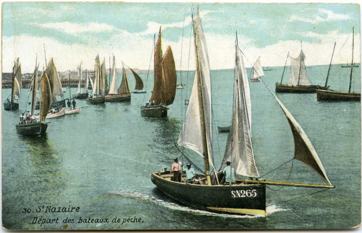 Saint-Nazaire. - Départ des bateaux de pêche (N°30)