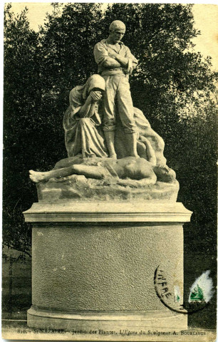 Saint-Nazaire. - Jardin des Plantes. L'Epave du Sculpteur A. BOURLANGE (N°810)