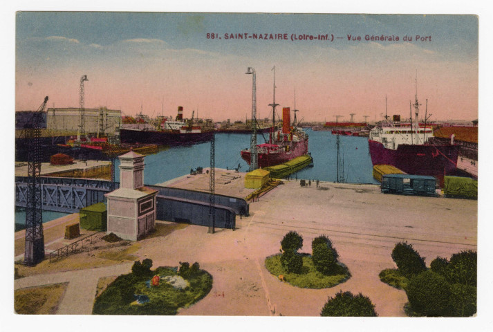 Vue générale du port