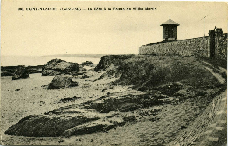 Saint-Nazaire. - La Côte à la Pointe de Villès-Martin (N°108)