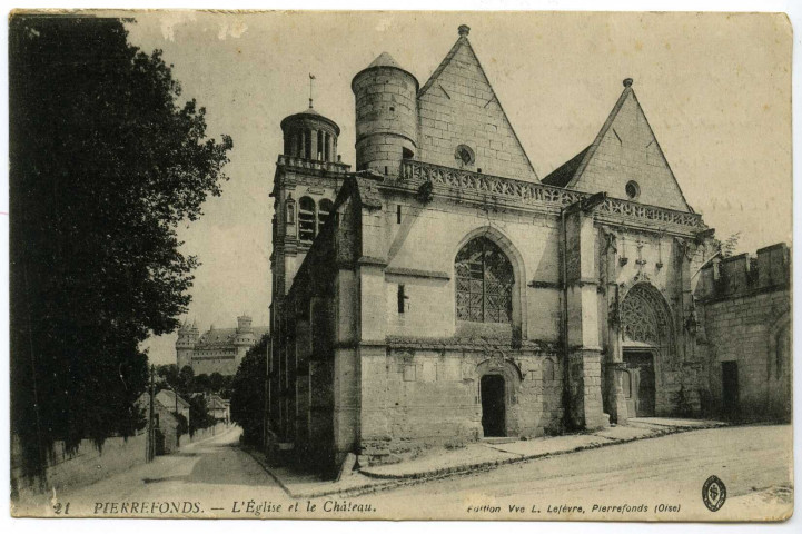 PIERREFONDS : L'Eglise et le Château (N°21)