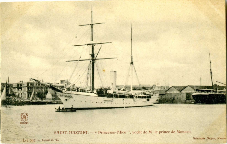Saint-Nazaire. - "Princesse Alice", yacht de M. le prince de Monaco (N°505)