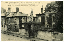 Guerre de 1914 - SENLIS incendié par les Allemands : Maison d'Etude du Notaire, Rue de la République. 1914 War - Incendiary by the Germans : The Notary house (N°132)