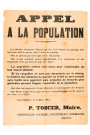 Appel à la population suite à l'opération Chariot du 27/03/1942