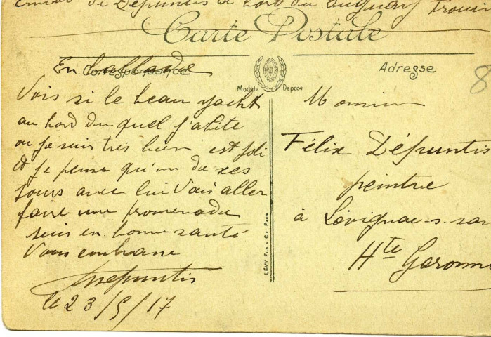 95. Marine de guerre. Le « Duguay Trouin » école navale. - LL / Lévy Fils et Compagnie (23 mai 1917)