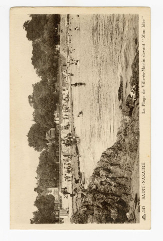 La plage de Ville-ès-Martin devant "Mon Idée"