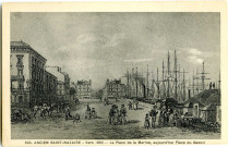 Saint-Nazaire. - Ancien Saint-Nazaire - Vers 1860 - La Place de la Marine, aujourd'hui Place du Bassin (N°320)