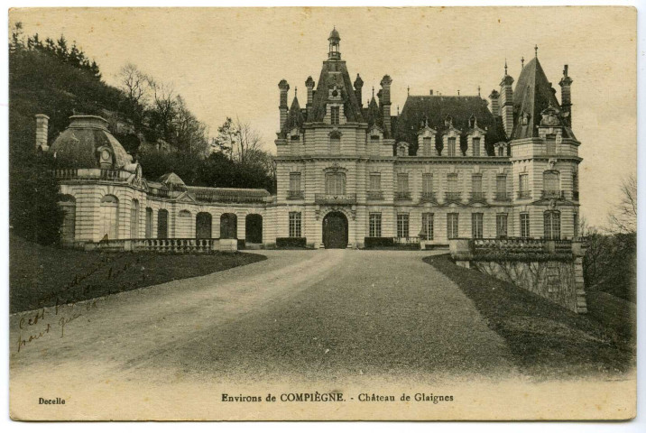 Environs de COMPIEGNE : Château de Glaignes.