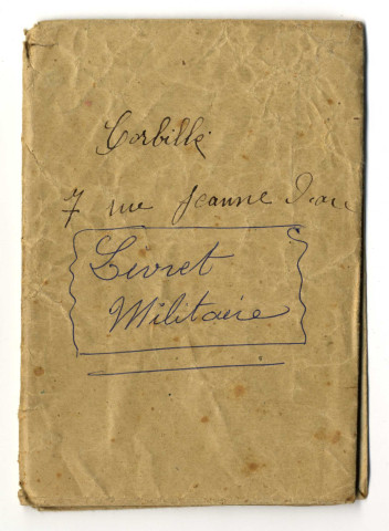 Livret militaire de Constant Corbillé