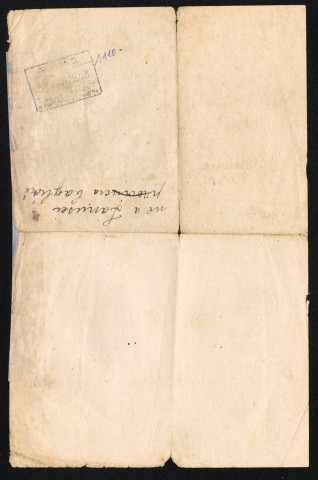 Évacuation de Saint-Nazaire : fiche d'évacuation n°2013, au nom de Giovanni Rossetti, valable pour trois personnes, pour quitter Saint-Nazaire et se rendre à Crossac.