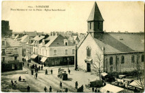 Saint-Nazaire. - Place Marceau et rue du Palais - Eglise Saint-Gohard (1054)