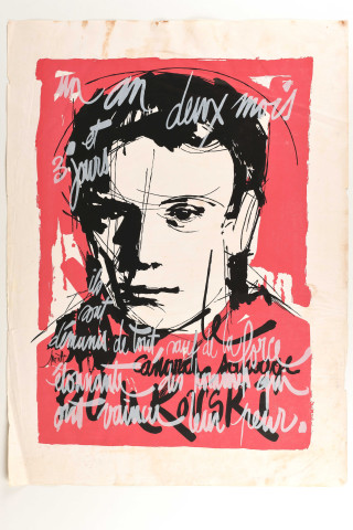 Expérience Armand Gatti "Le canard sauvage" : affiches sérigraphiées numérisées