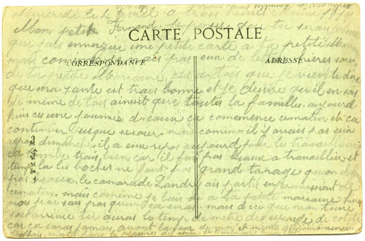 SOUPIR : Château (façade Nord), (N°3). - AGR Série Guerre 1914-1917