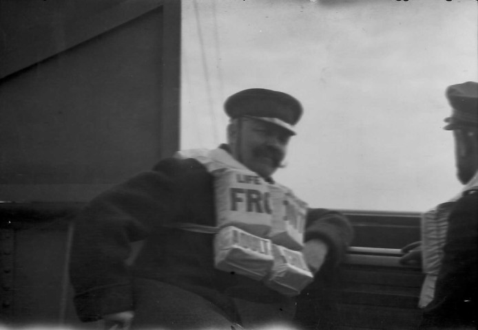 Voyage professionnel de Louis Brichaux en Angleterre à bord d'un navire de guerre anglais via Douvres