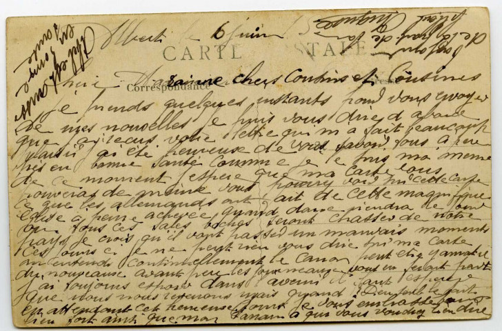 Guerre 1914-1945.- Basilique de Notre-Dame de Brebières (Vierge dorée) d'ALBERT : bombardée par les Allemands. Church of Notre-Dame-de-Brebières (golden Virgin) of ALBERT shelled by the Germans.