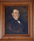 Louis Brichaux : portrait sur tableau encadré.