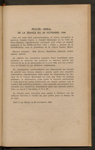 Séance du 30 novembre 1944 - pages 172-178