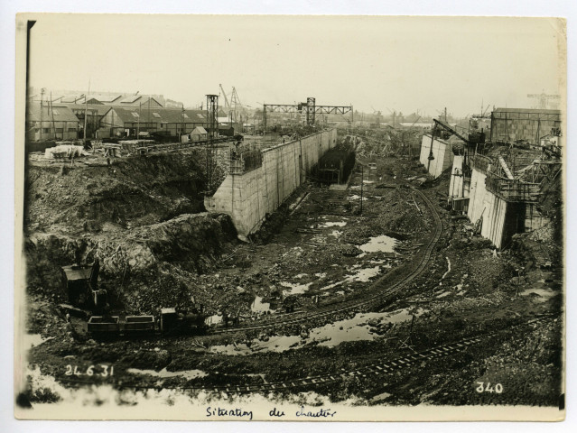 Situation de chantier, 24 juin 1931.