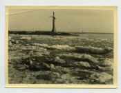Hiver à Saint-Nazaire, le Monument Américain en hiver