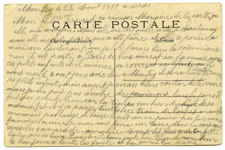 Guerre de 1914-1915.- BIENVILLIERS AU BOIS (P.-D-C.) : Effet d'un obus allemand sur une maison route de Berles-au-Bois (N°121)