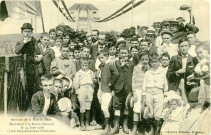 Saint-Nazaire. - Amicale de la Rue de Méan - Excursion à la Roche-Bernard le 24 Juin 1908 (1200 excursionnistes Nazairiens) (N°754)