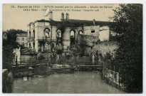 Guerre de 1914 - SENLIS incendié par les Allemands : Moulin des Carmes. 1914 War - SENLIS incendiary by the Germans : Carmelite mill (N°12)