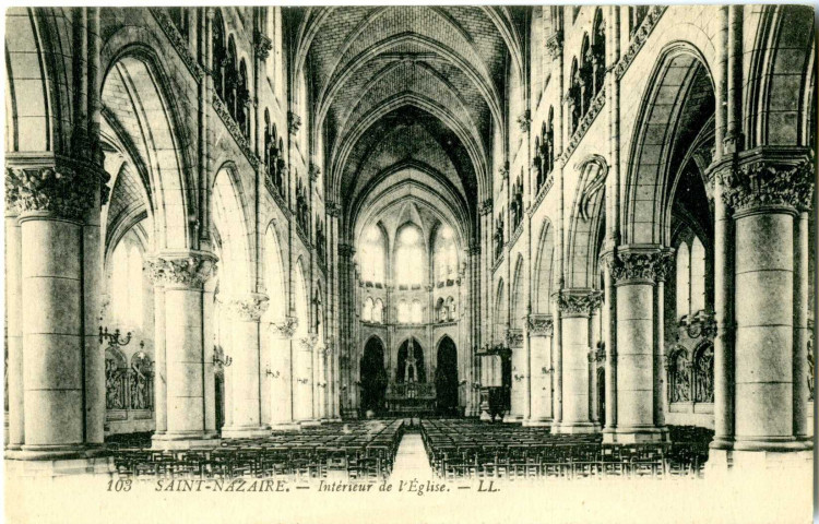 Saint-Nazaire. - Intérieur de l'Eglise (N°103)