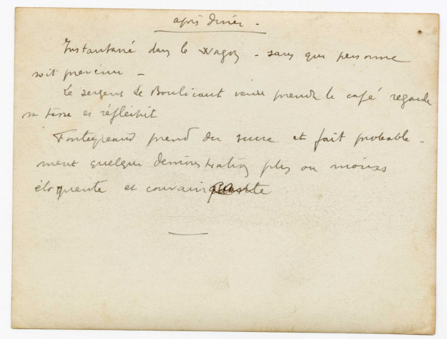 Vue de l'intérieur du wagon restaurant