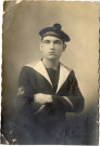 Gaëtan Lecheval père en uniforme de marin