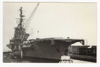 "Foch" Porte-avion : carte postale (clichés des Chantiers de l'Atlantique).