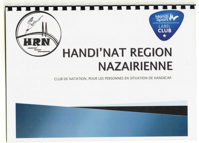 Livret de présentation de l'association Handi'Nat Région Nazairienne